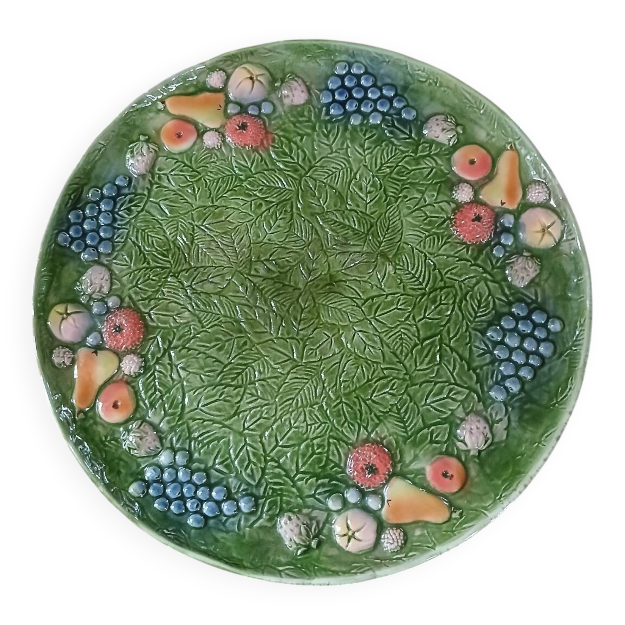 Large antique earthenware dish