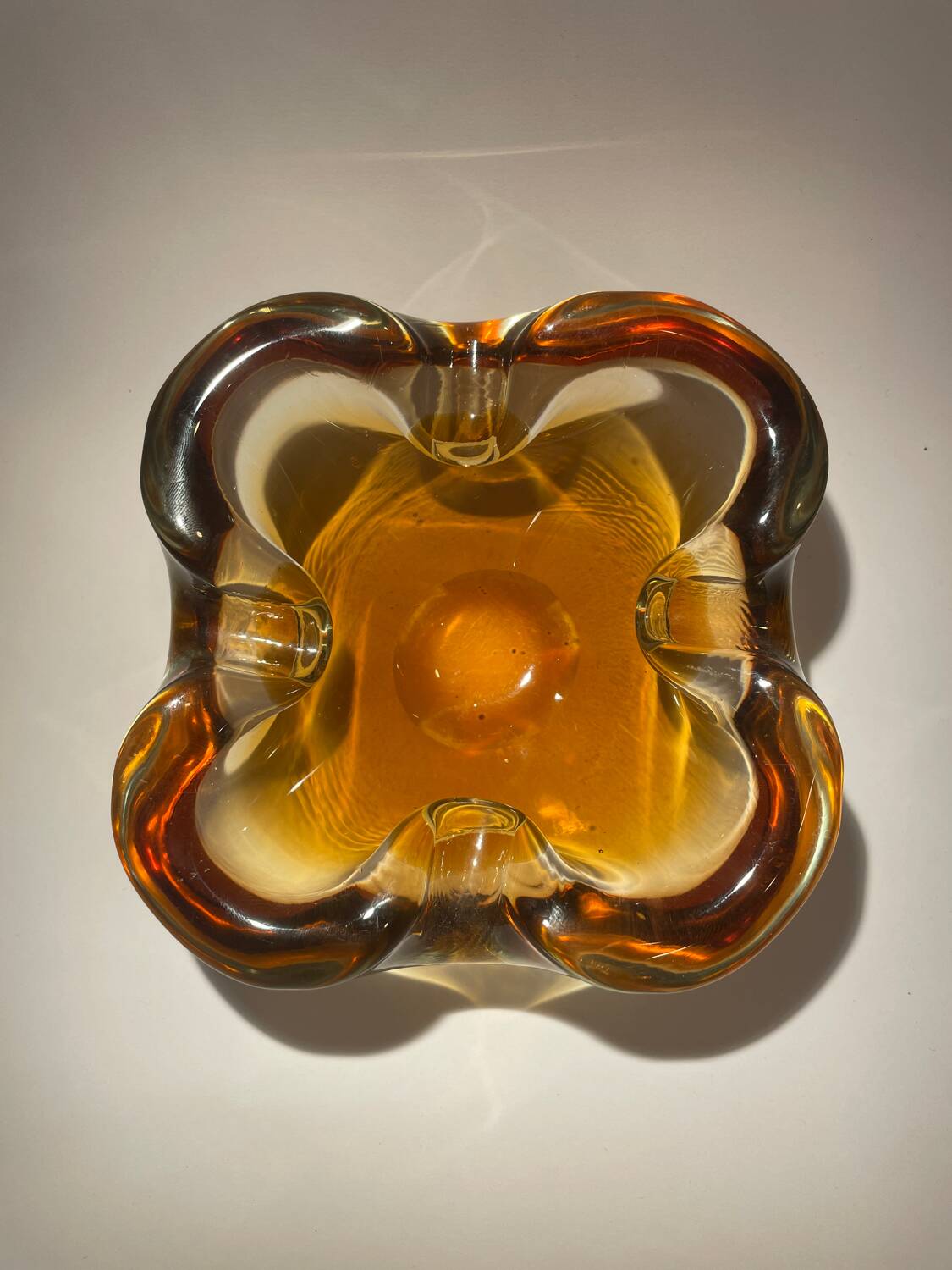 Sommerso ashtray, Murano