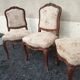 Set of 3 Louis XV style armchairs in carved wood – traditional upholstery