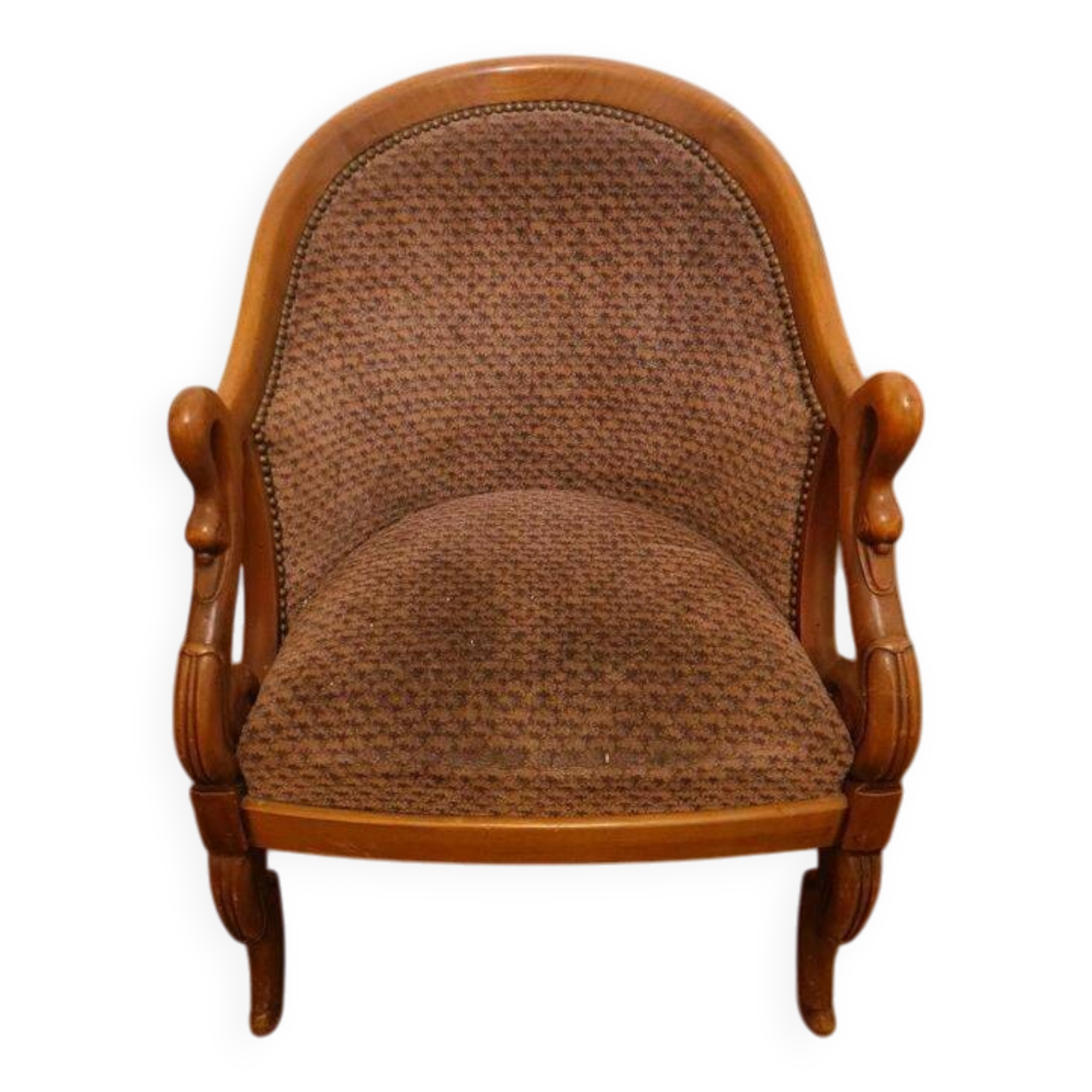 swan neck armchair