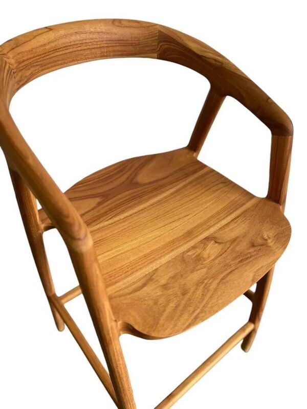 Tabouret / tabouret de bar en teck massif 'xavie' (plusieurs pièces !)