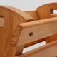 Mid-century Magazine Rack in full oak, France 1960s