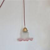 Frosted glass decoration - pink colours