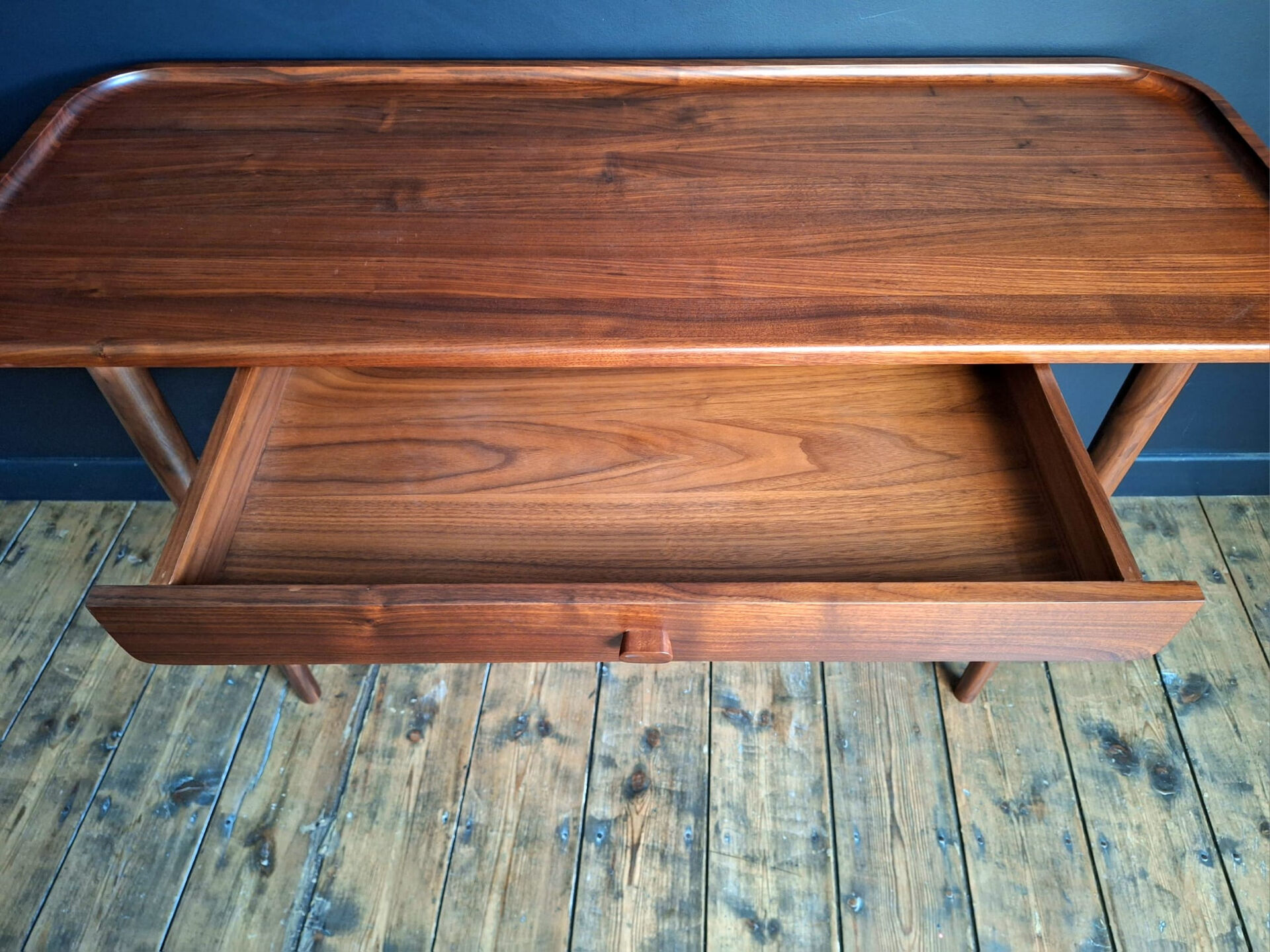 AMPM solid walnut desk Magosia, console, side table