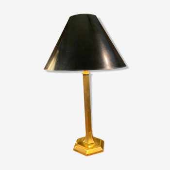 Golden brass lamp 65 cm