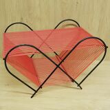 Mid-century scoobidou vinyl record rack