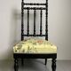 Antique Parlor Chair with Nobilis Floral Fabric