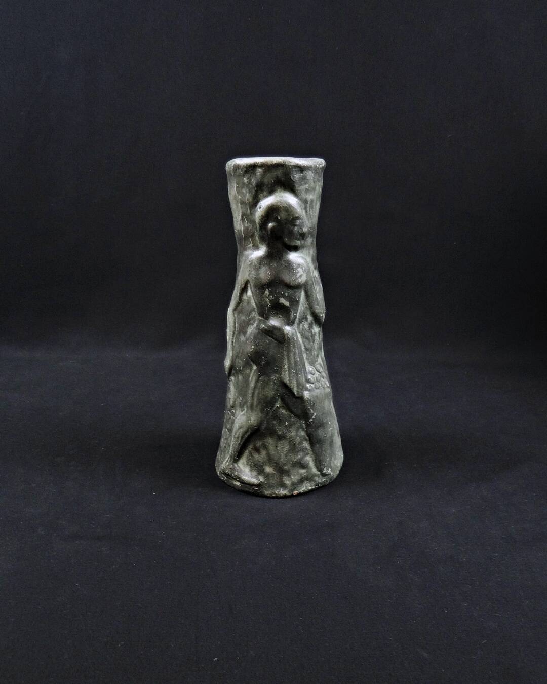 Terracotta vase in the style of Walter Gerhard Art Deco style 1960s