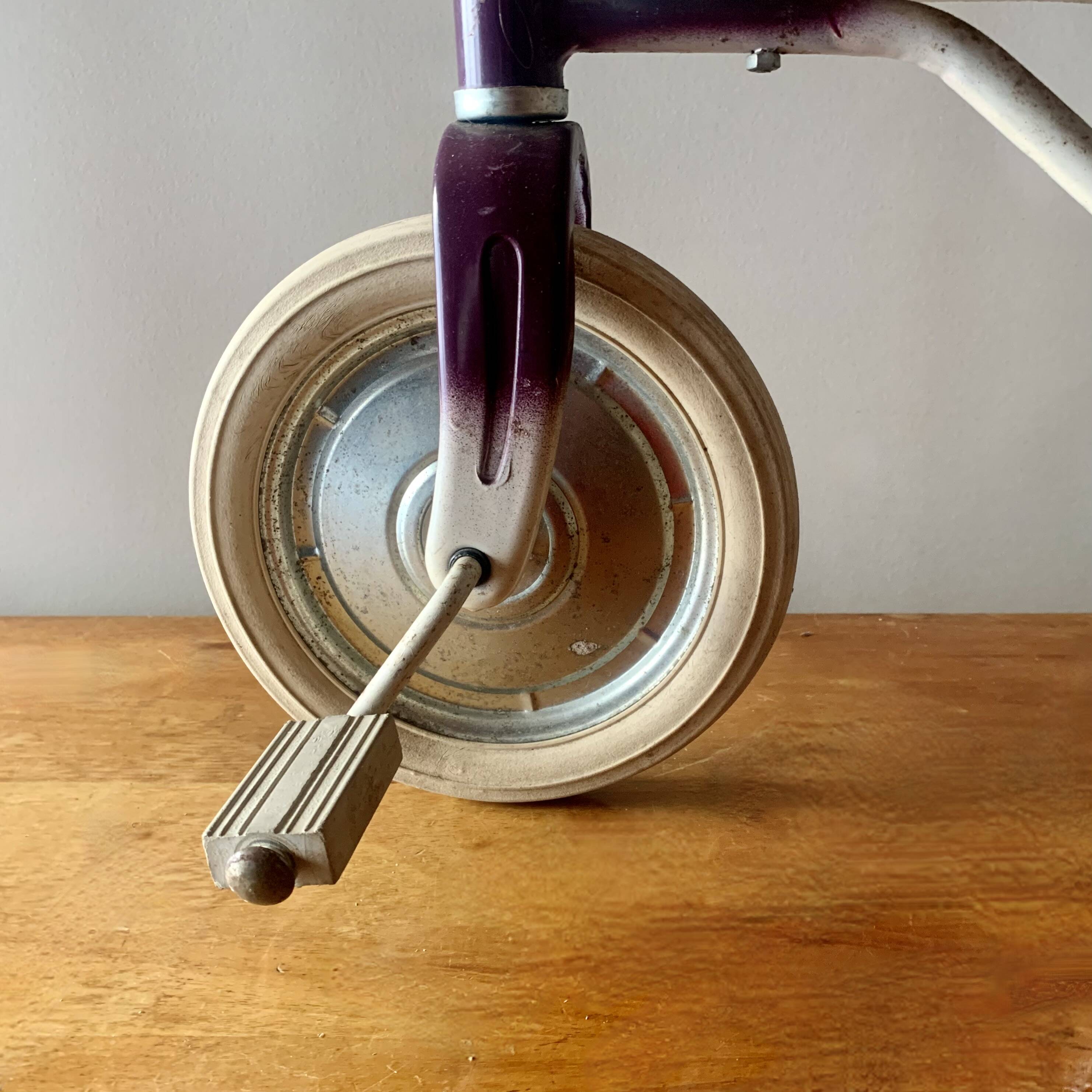 Vintage children's tricycle - painted and chromed metal - Buffalo Type Luxe