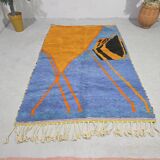 Handmade natural Berber rug 2.5x1.5 m