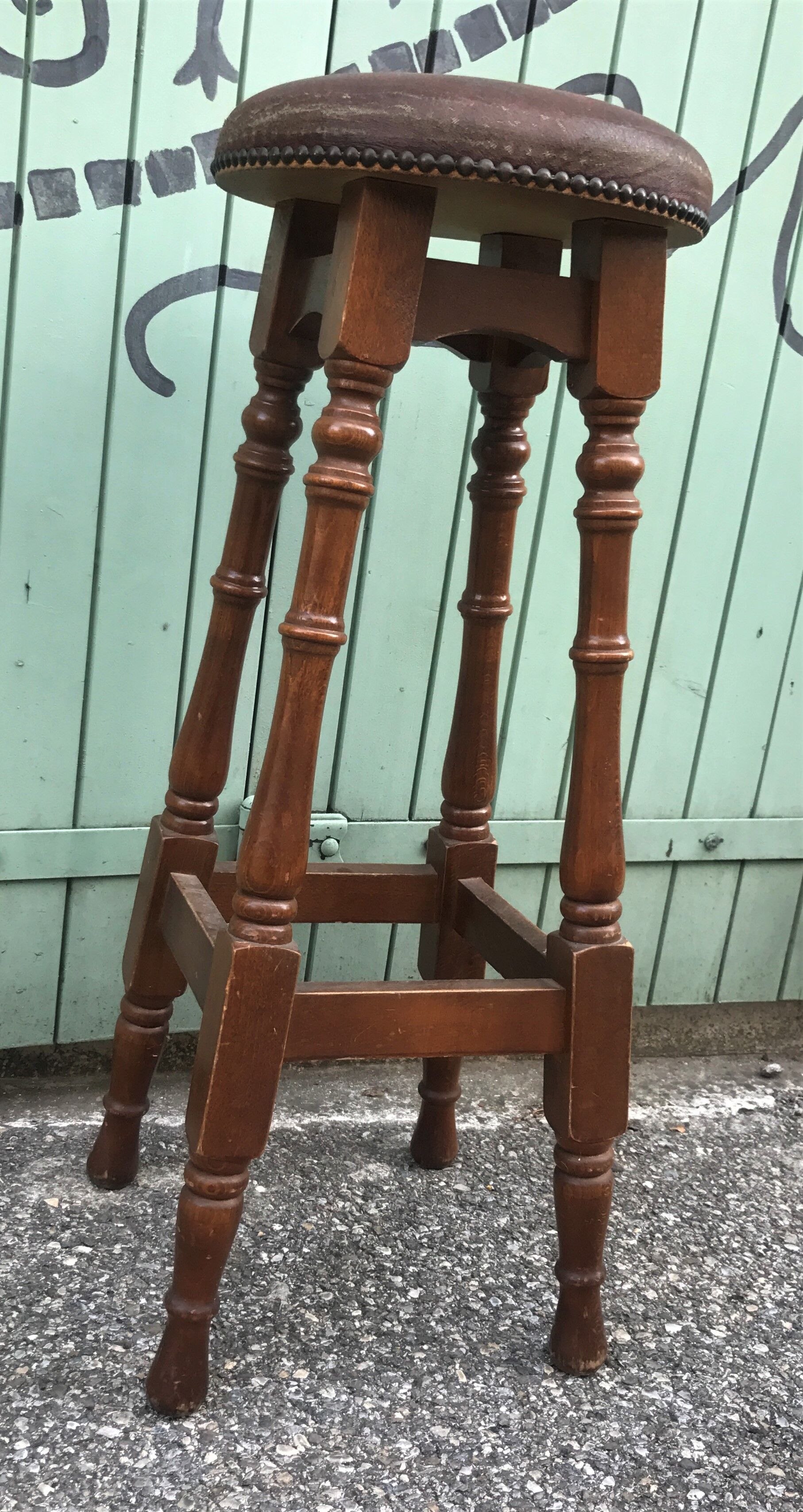 Tabouret de bar rustique