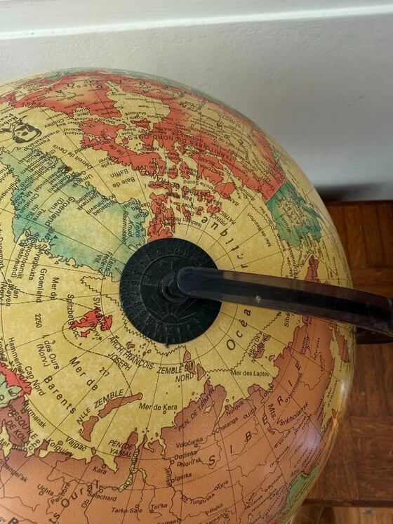 Globe lumineux vintage Scanglobe Made in Denmark