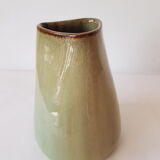 Vase Clement Massier celadon triangular neck 1900
