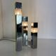 Very Mid-Century Modernist Architectural Sciolari Cubic Table Lamp by Gaet