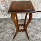 Vintage Carved Wood Side Table Plant Stand #D996