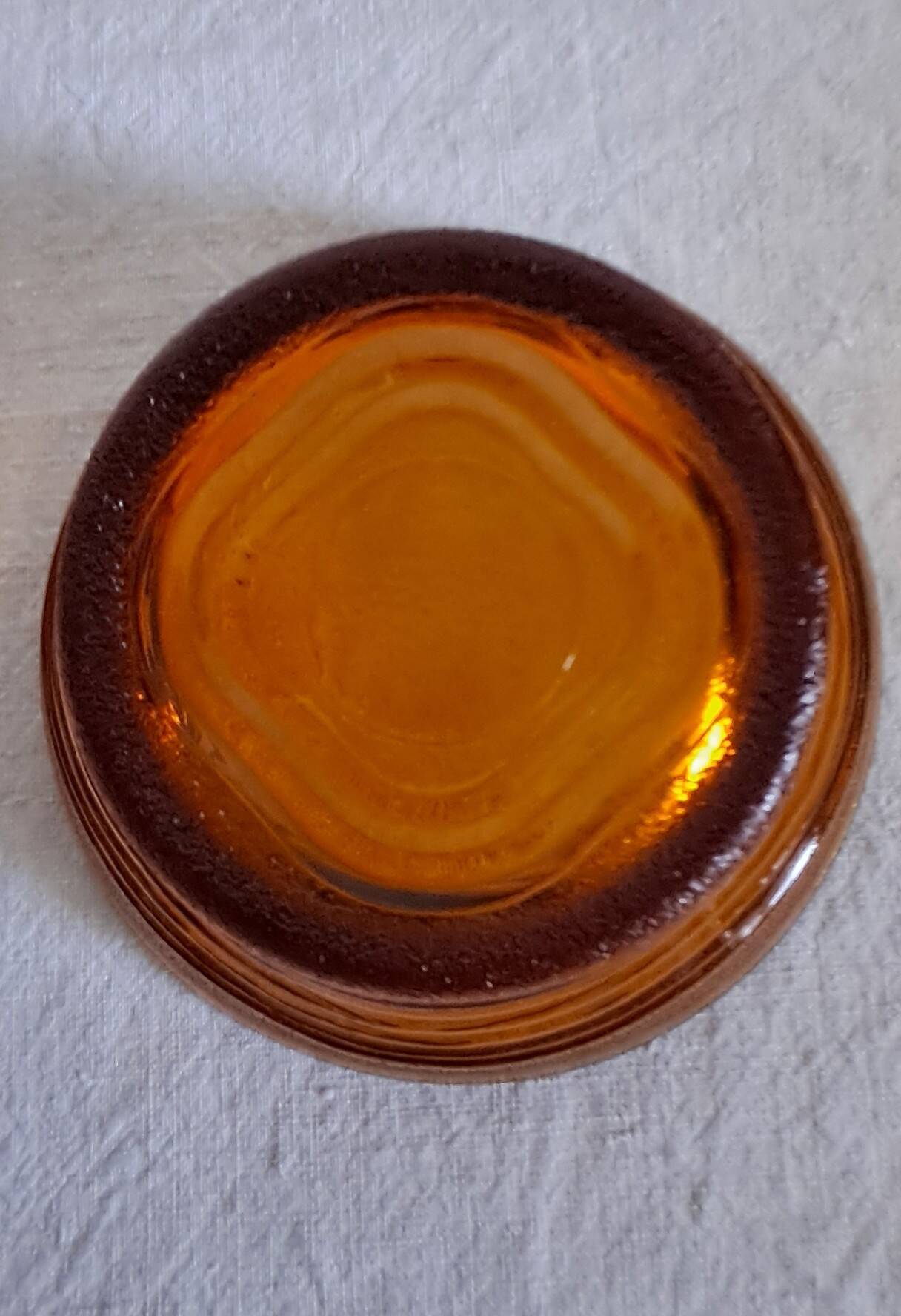 Amber glass bowls Duralex. Vintage