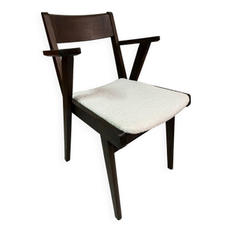 Fauteuil bridge tissu bouclette neuf