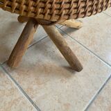 Rattan plant stand stool