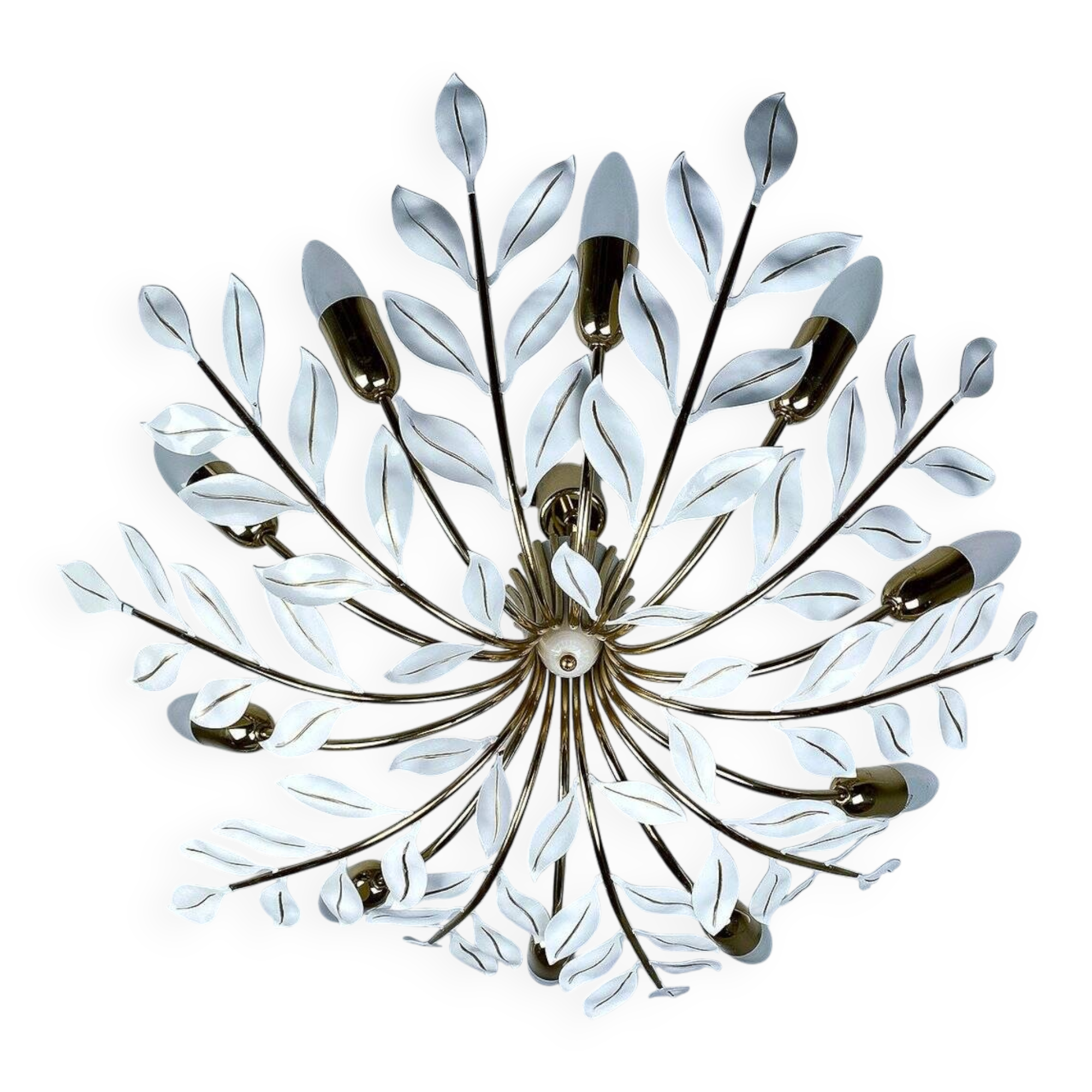 Large vintage pendant light from Vereinigte Werstaetten, 1950s