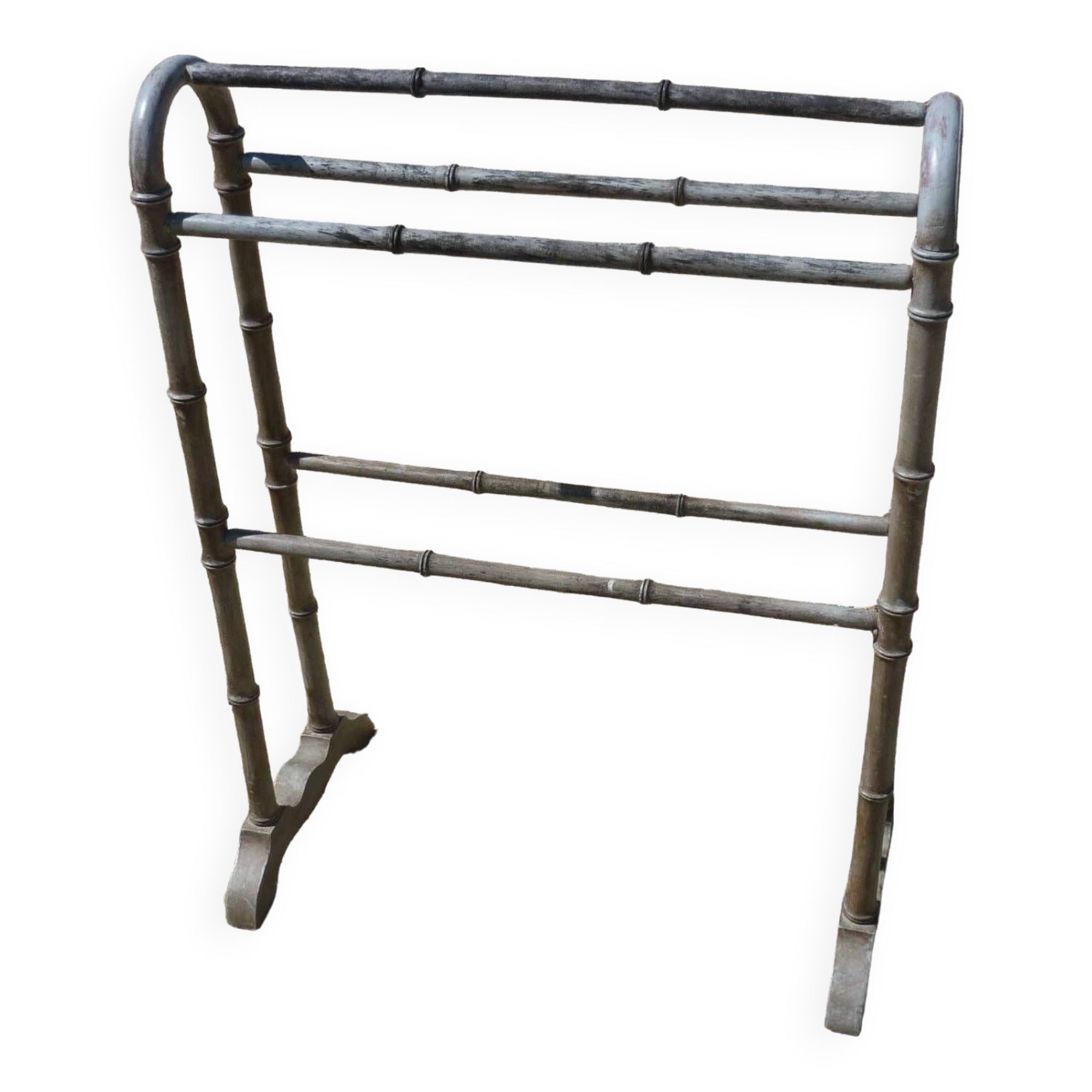 Old bamboo style towel rack from the 1900s