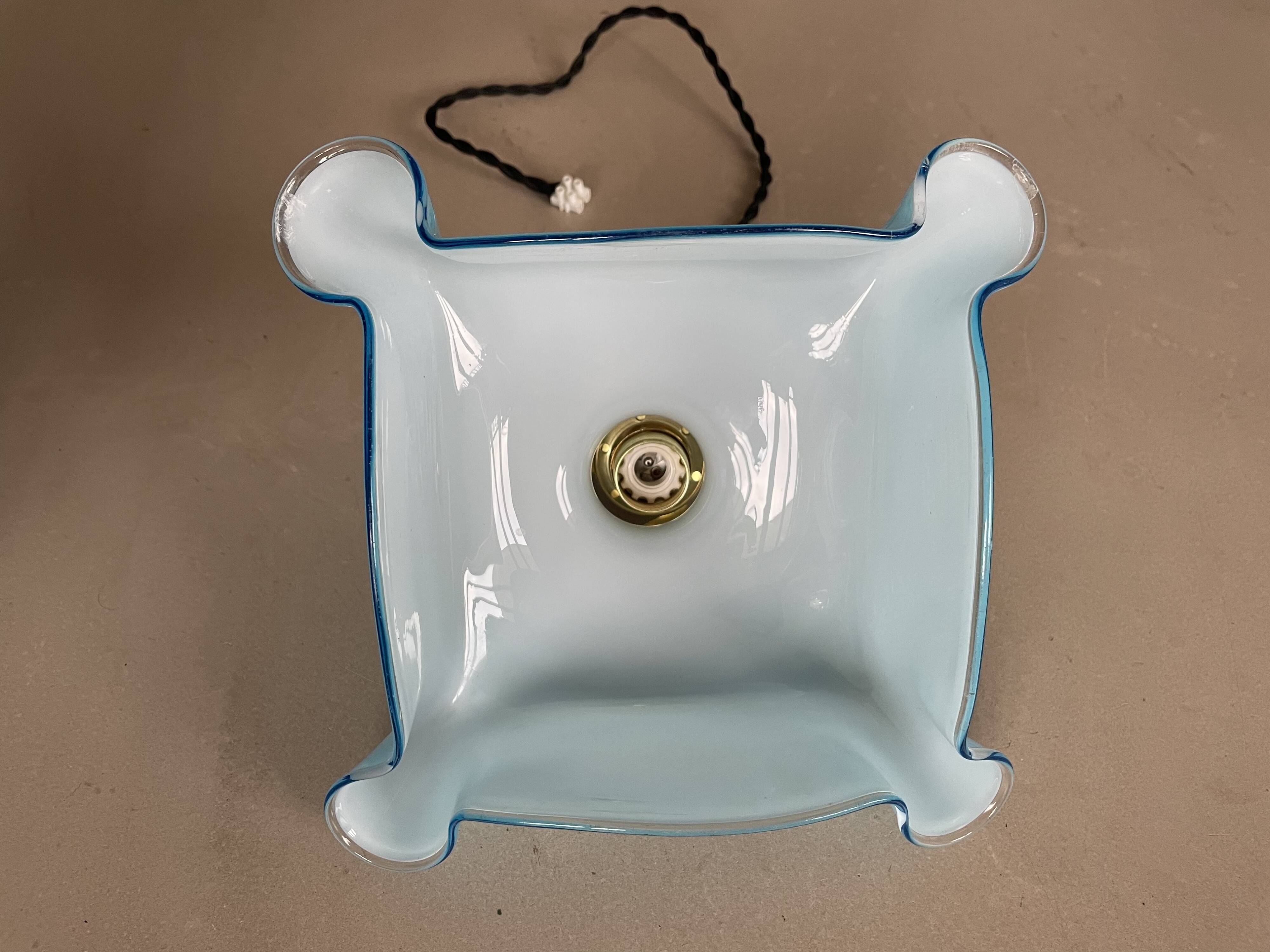 Vintage glass pendant light