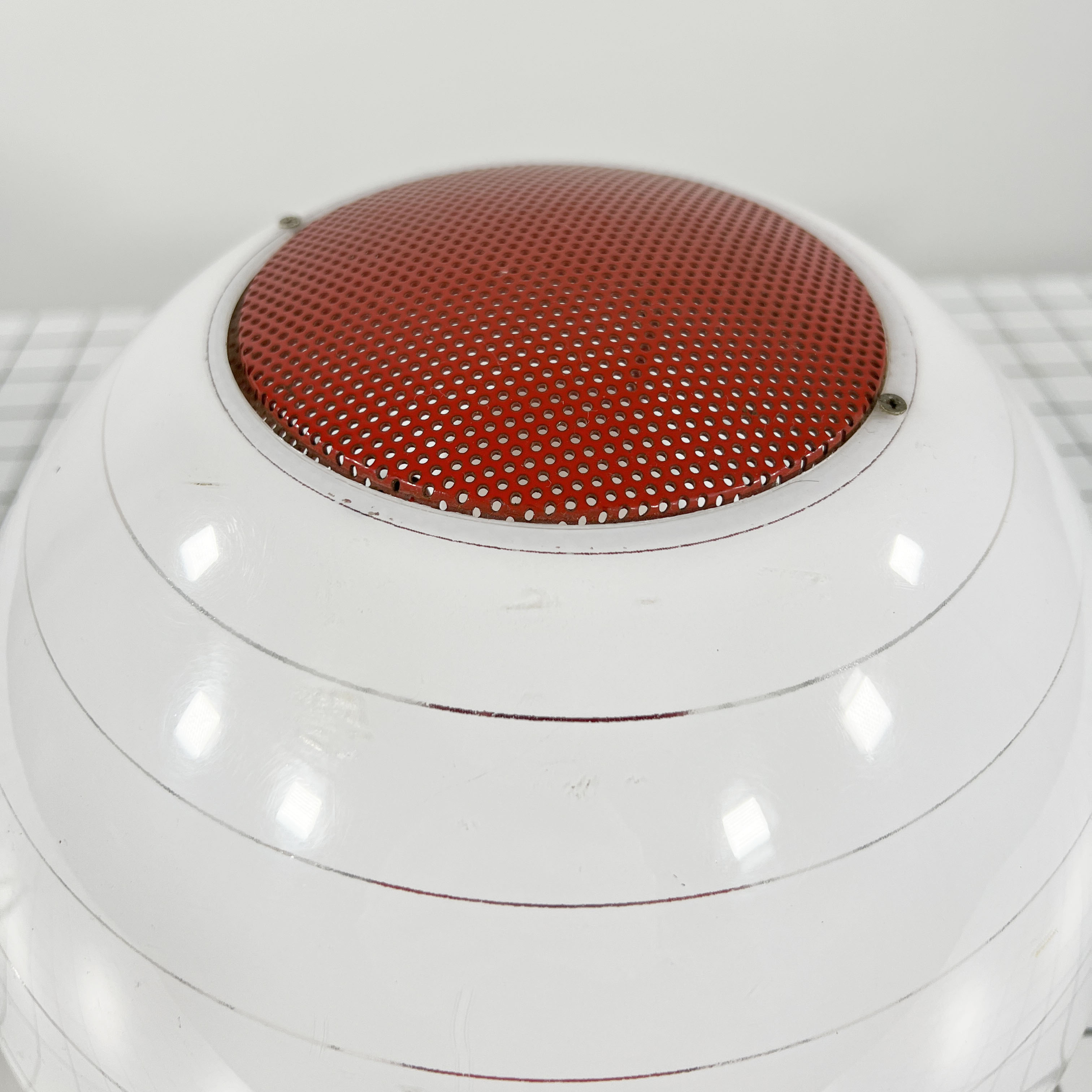 Orange mushroom table lamp, 1970