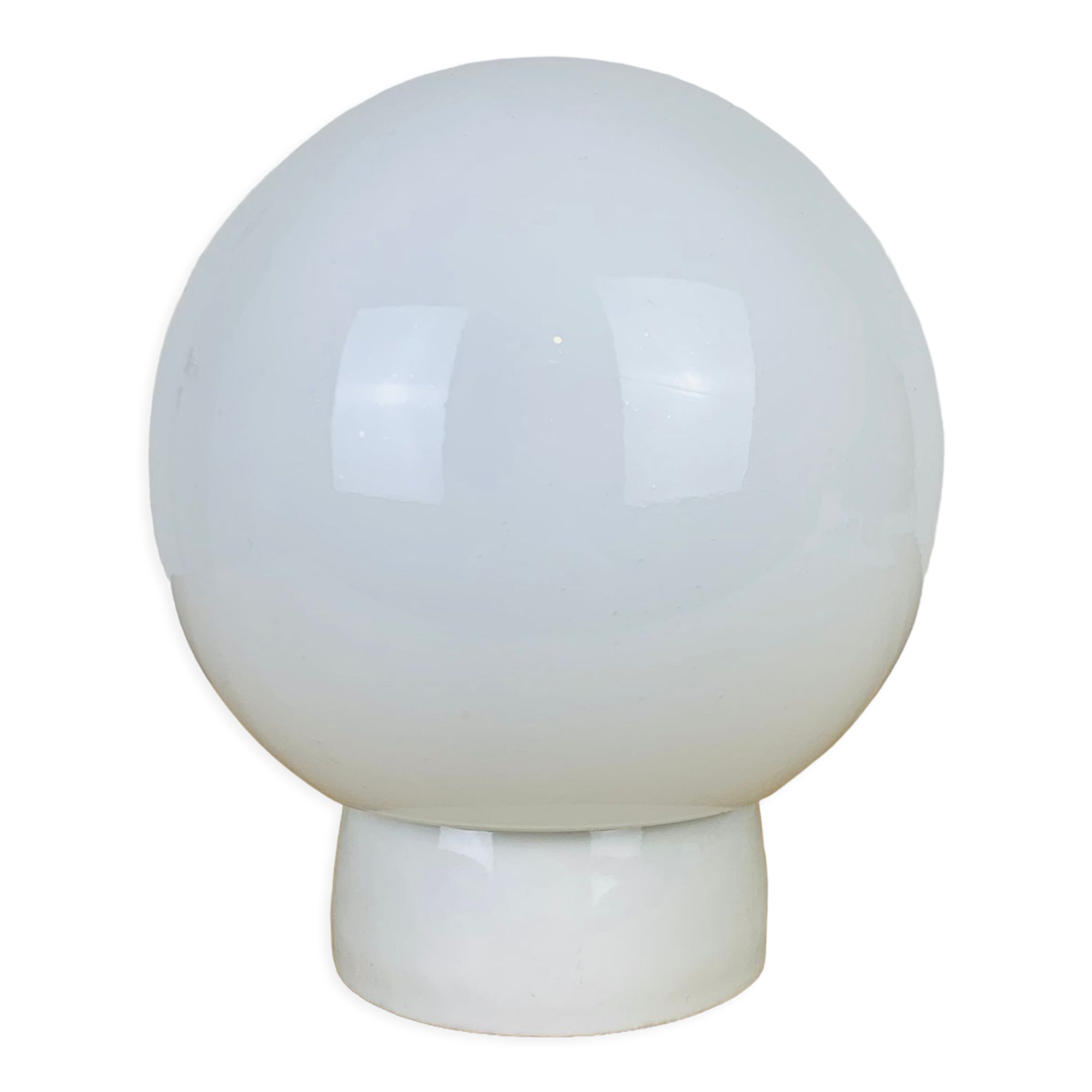 Opaline globe wall lamp and ceiling ceramic lamp