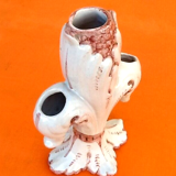 Centerpiece / decorative vase bouquetière 3 branches ceramic