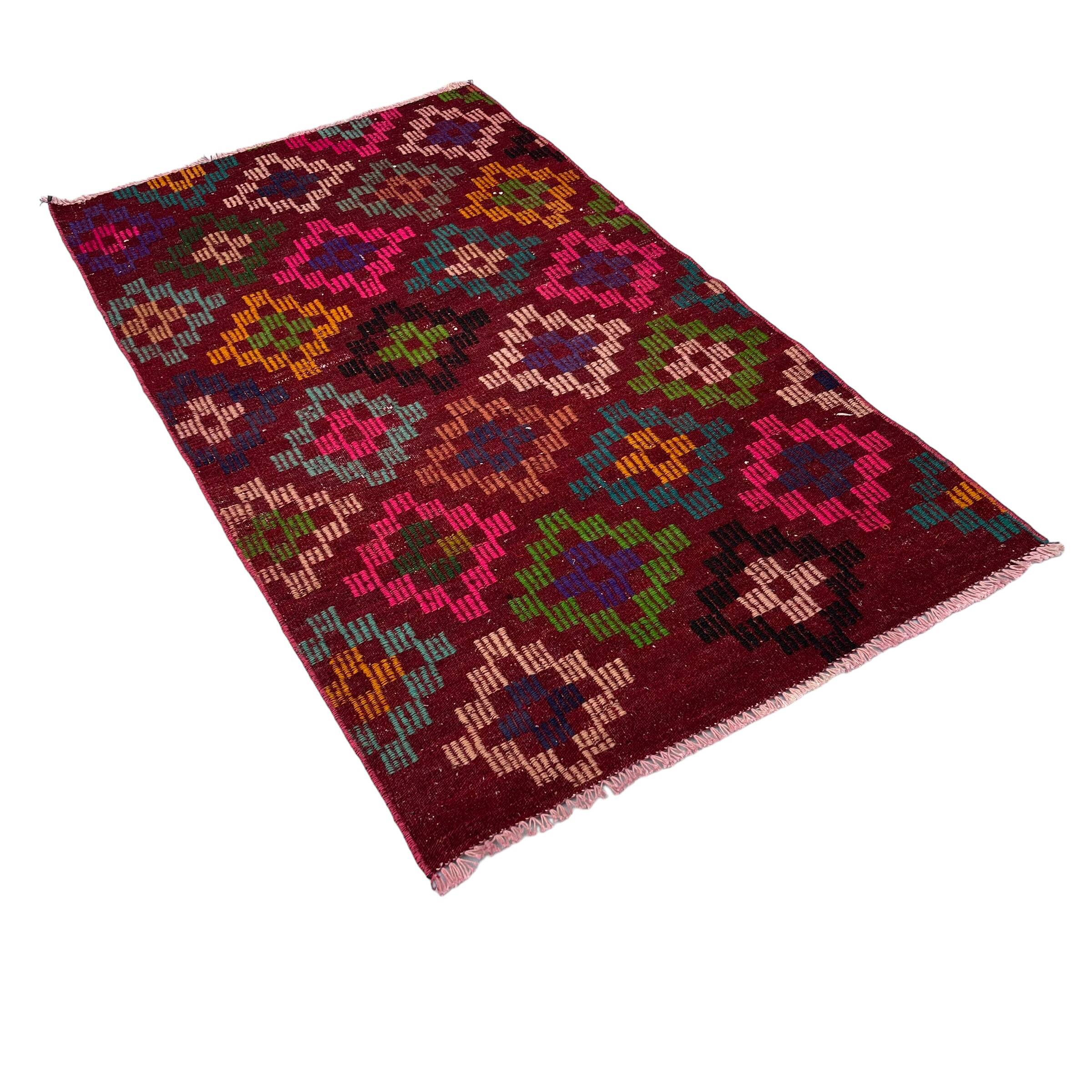 Vintage turkish kilim rug , 141 x 82 cm
