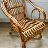 Child's rattan armchair