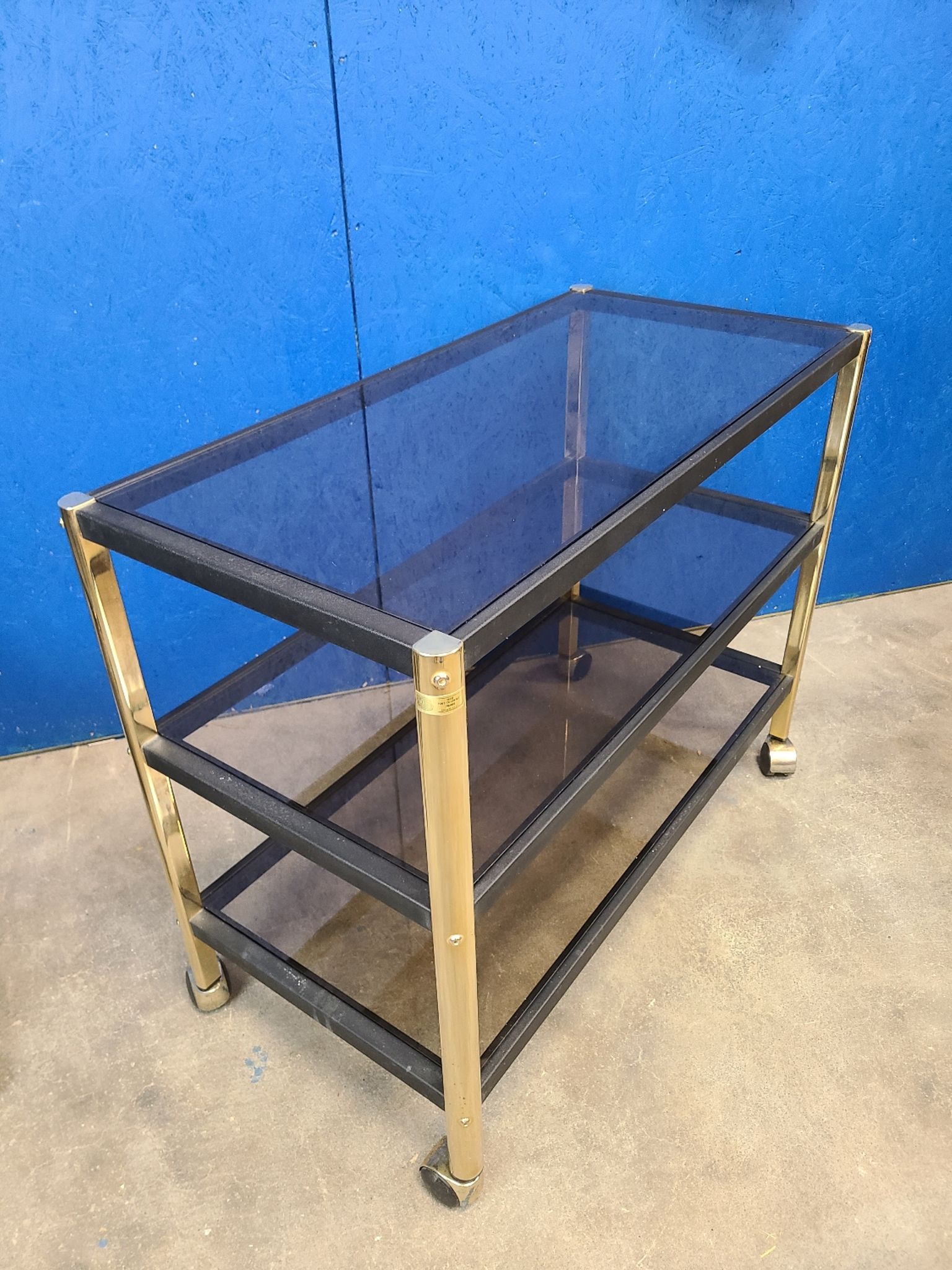 Ensemble console étagère et table basse Erard France vers 1970