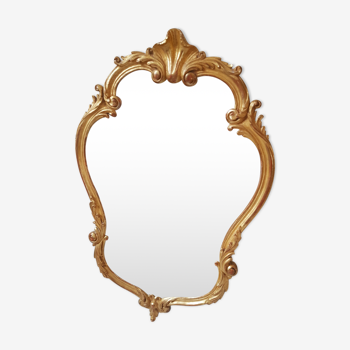 Mirror style Louis XV carved gilded wood  90x58cm