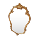 Miroir style Louis XV en bois sculpté doré 90x58cm