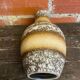 Vase Ancien Céramique Beige Brune West Germany Années 60 Vintage