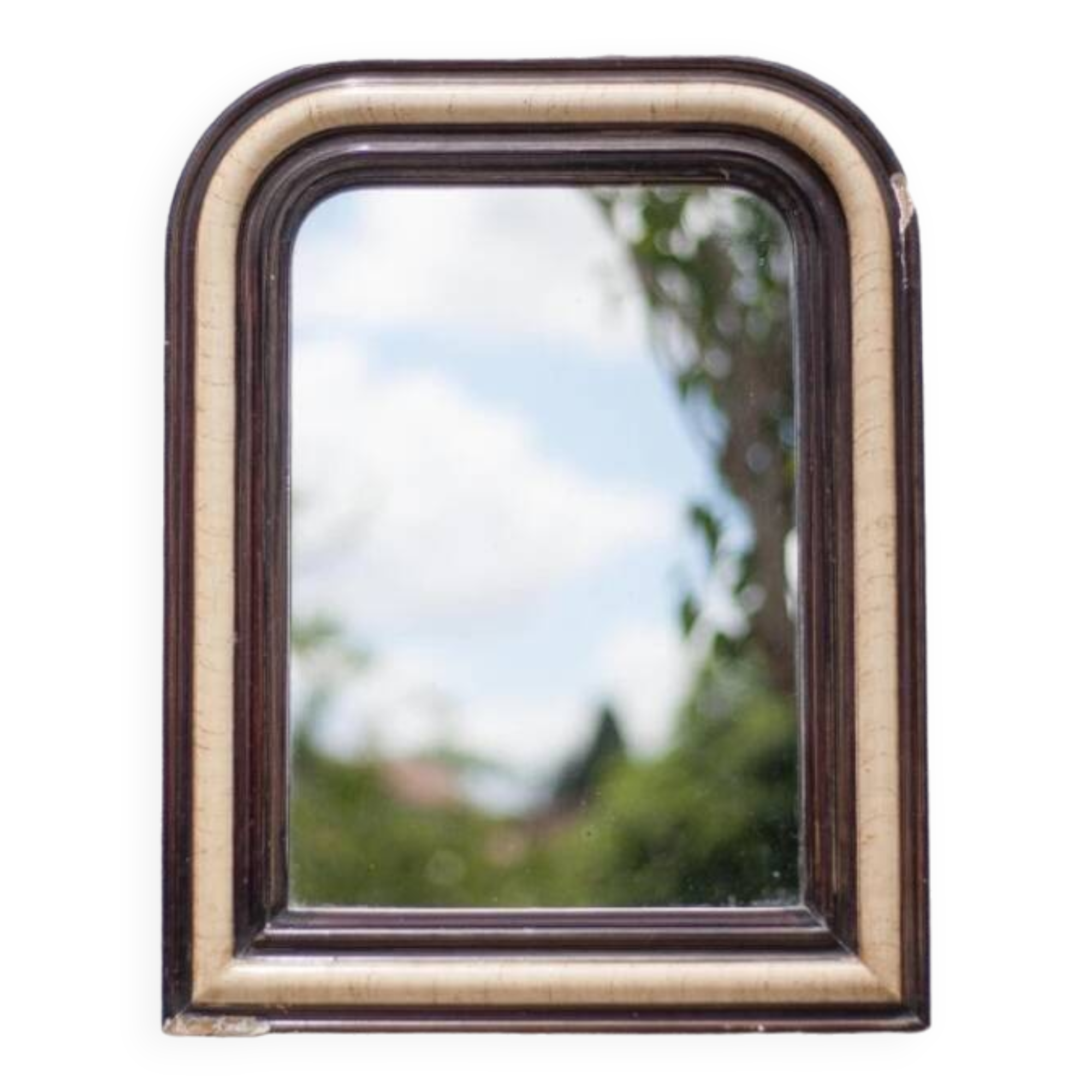 Vintage wall mirror, Napoleon III mirror, wood and stucco mirror, wall mirror, interior decoration