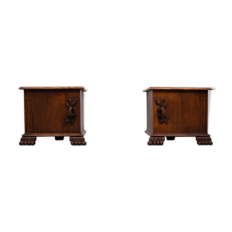 Oak Night Stands 1940s Holland