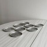 8 metal coasters