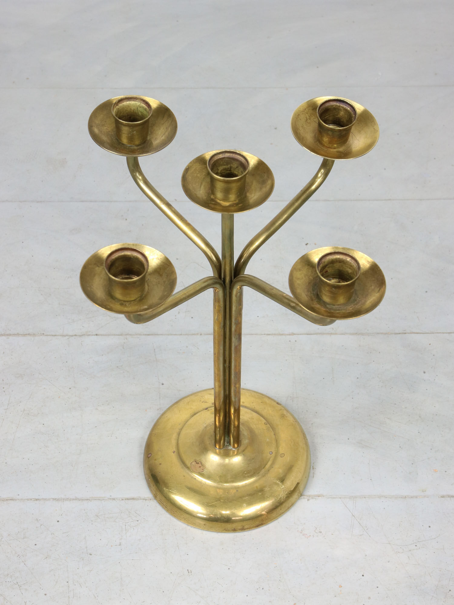 Vintage Brass 5-arm candlestick
