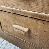 XL oak counter, trade furniture with multi-drawers