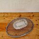 Large vintage metal fruit basket