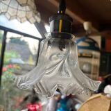 Upcycled vintage pendant light