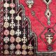 Nice vintage Persian mazlaghan handmade carpet 120x196 cm