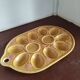 Vintage egg tray in glazed stoneware