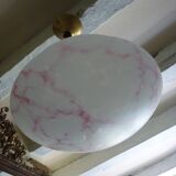 Marbled opalescent art deco pendant light Ø 35 cm