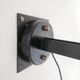 Mid-century glass wall light