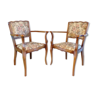 Pair of vintage bridge chairs