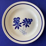 7 assiettes plates anciennes en faïence de Gien