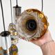 Solid Cascade chandelier with 4 lights, 1970s