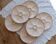 6 vintage pink oyster plates Longwy pottery