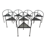 Set of 8 “Bermuda” chairs by Carlos Moret